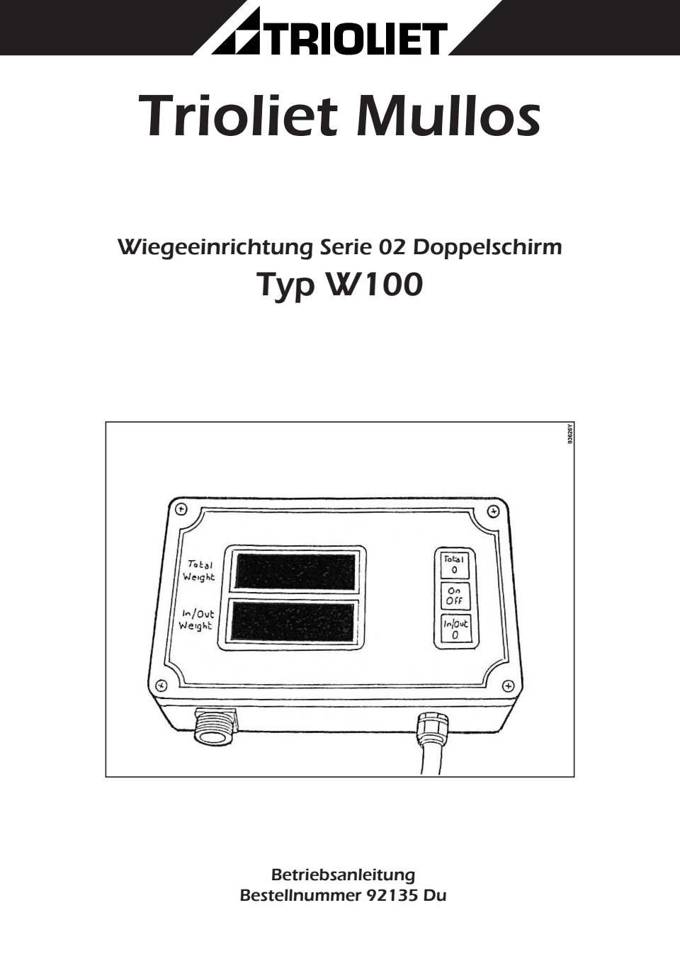 Wiegeeinrichtung W100
